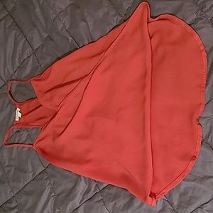 Burnt Orange Color Tank Top